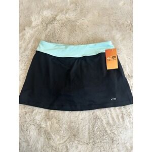 Champion‎ women's athletic skort in black with a mint waistband. Size Small